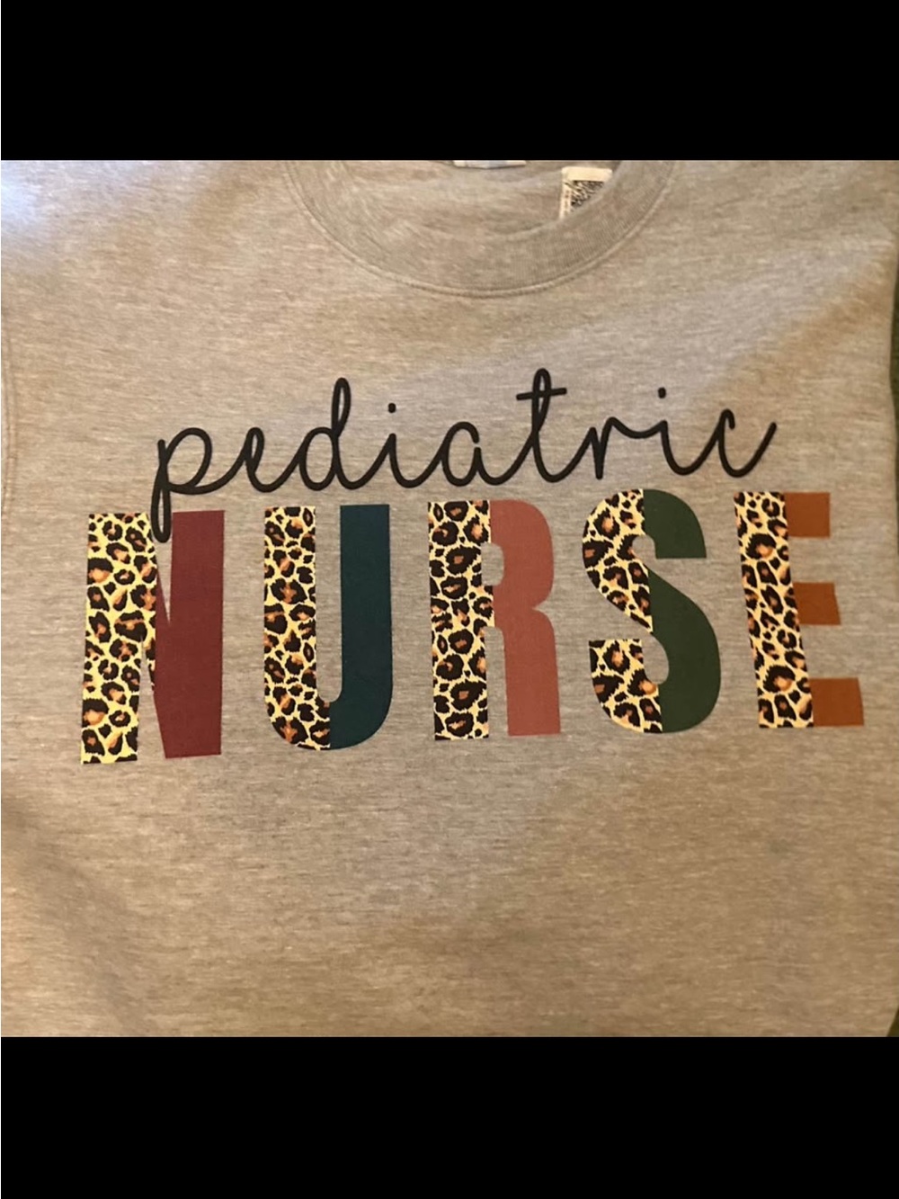 Pediatric Nurse Graphic Tee - Leopard + Multi Color